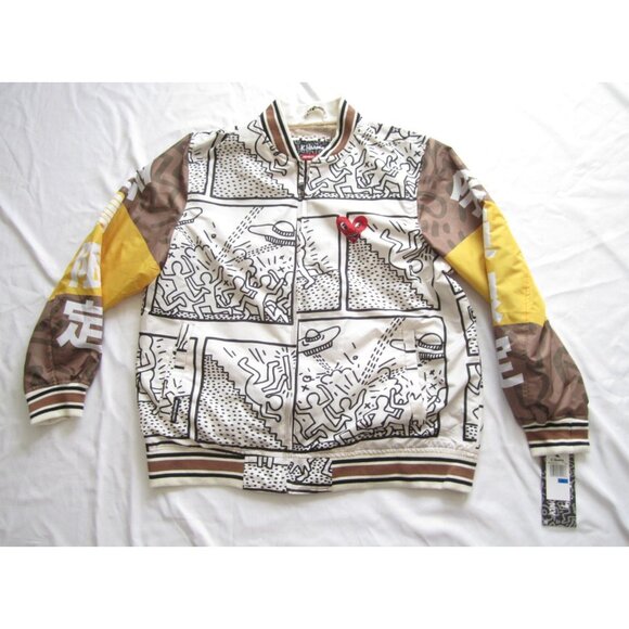 New/ W Tag Men Keith Haring Full Zip Member Only Windbreaker Sz XL (MJ31)